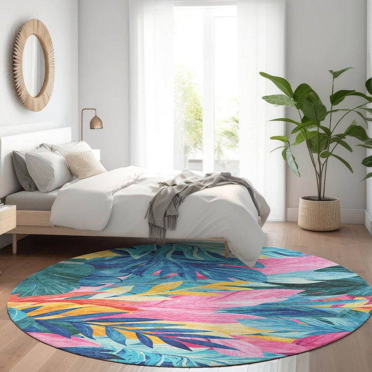 Machine Washable Indoor/Outdoor Claudian ACN1497 Sky Rug