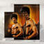Single Picture Frame LED Illuminated Wall Art Wall Art on Glass / Aluminium-126347860