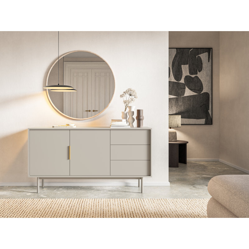 Tarcis 154cm Sideboard, Cashmere/Gold
