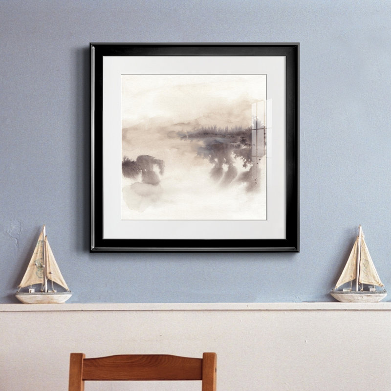 Impression encadrée Shadowscape I-Premium - prête à être accrochée, H 30,5 po x l 30,5 po x P 1,5 po, Papier encadré noir