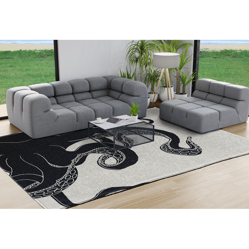 Llukan Chenille Indoor Rug, Rectangle 8' x 10'