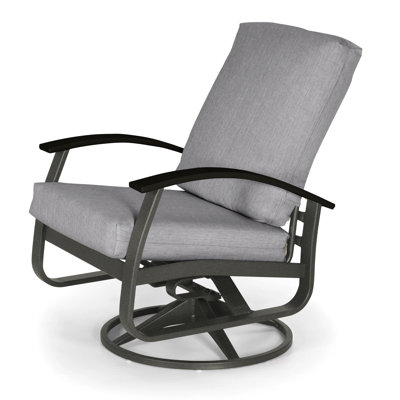 Chaise de patio pivotante avec coussin Askar