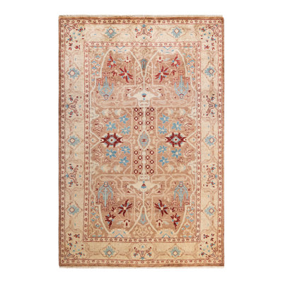 One-of-a-Kind 4' 1" X 6' 2" Hand Knotted Area Rug