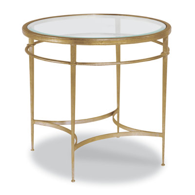 Madeline Glass Top End Table