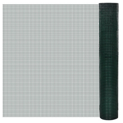 Engles 99.9998cm H x 2500cm W Forest Green Metal Wire/Mesh Fence