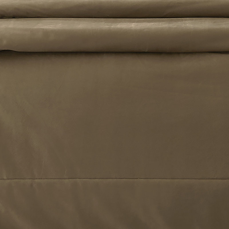 Harlan Polyester Solid Colour Bedspread, Taupe Solid Colour