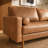 Aisha 70" Faux Leather Square Arm Loveseat-91527609
