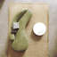 Canapé incurvé vert simple