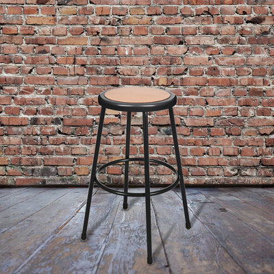 Flynn 30 Inch Heavy Duty Commercial Grade Stool, Black
