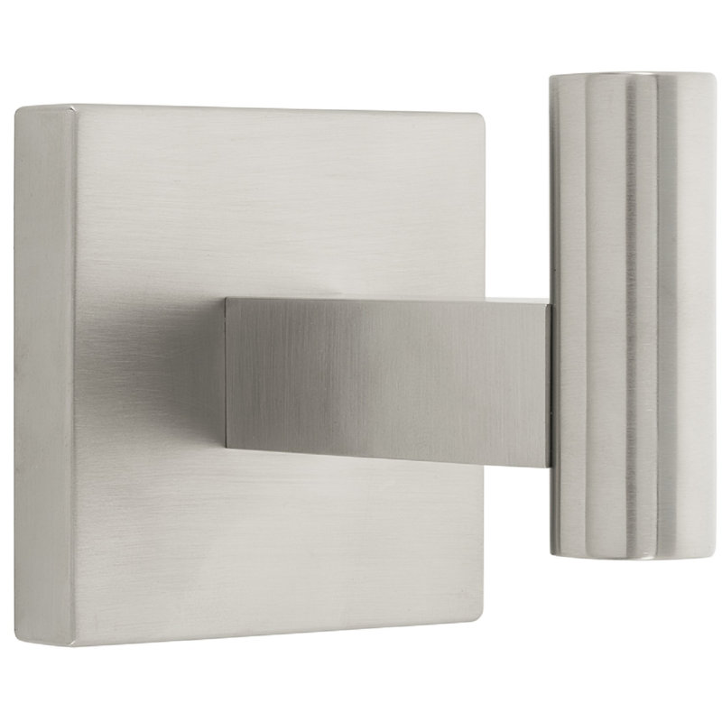 Hibiscus Robe Hook, Brushed Nickel