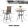 Square 2 - Person 27.5'' Long Bistro Set