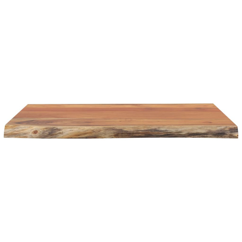 Alpen Home Table Top Rectangular Solid Wood, 2.5cm H x 40cm W x 40cm D, Acacia Wood