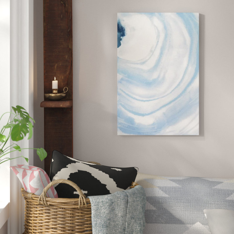 «Watercolor Geode X» par Chris Paschke - reproduction, H 40 po x l 26 po x P 1,5 po, Toile