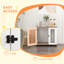Table d'appoint multifonctionnelle pour chien avec porte verrouillable pour animaux de compagnie