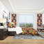 Ensemble de housse de couette en mosaïque triangulaire designart-35228886