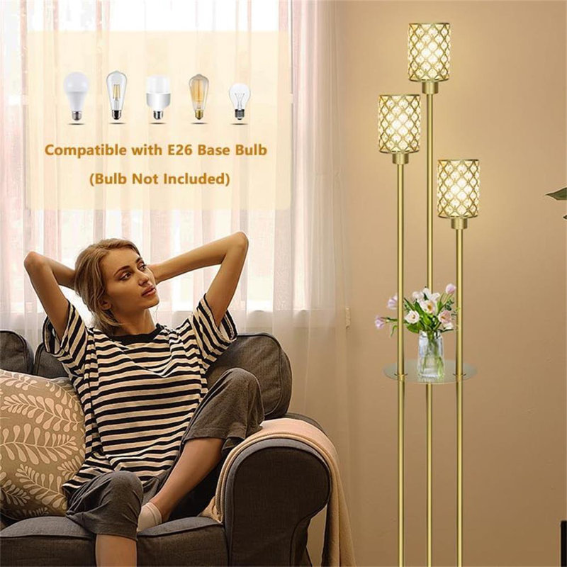 Vertical Floor Lamp With Shelf