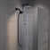 10 Inch All Metal Rainfall Shower Head with Handheld Combo, Push Button Switches
