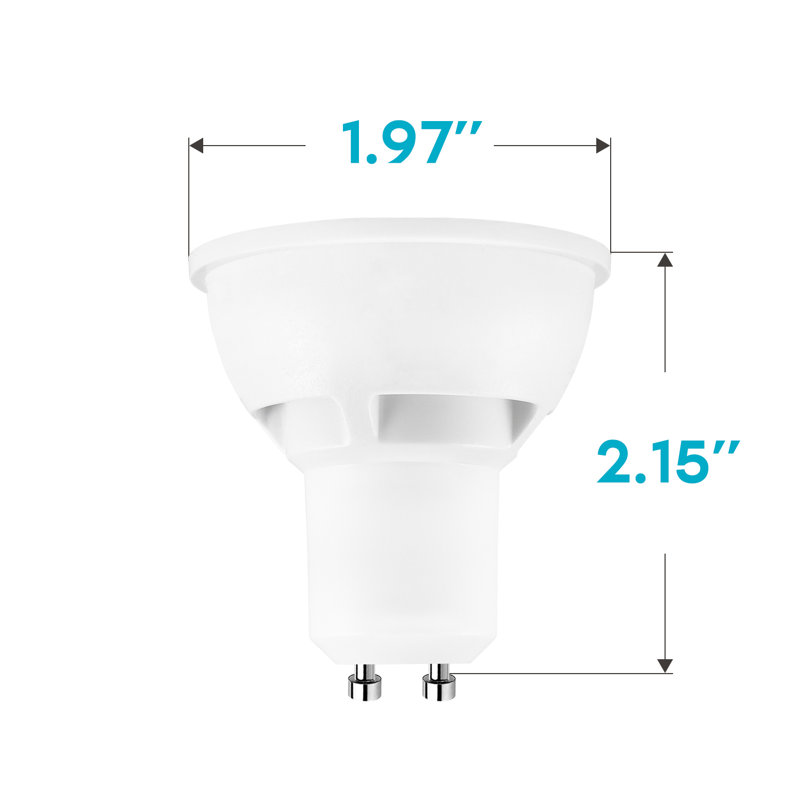 6,5 watts (50 watts équivalents), DEL MR16, ampoule à intensité variable, culot GU10 / à deux broches, 4000 K