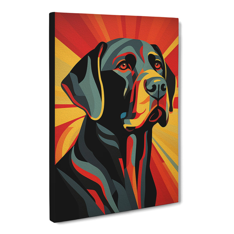 Labrador Retriever Deco No.2 - No Frame Print, 50cm H x 35cm W x 3cm D