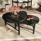 A Set Of  Two Water Drop-Shaped Coffee Tables