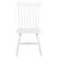 Ensemble de salle à manger rond Finley 5 pièces, couleur frêne clair et blanc, avec 4 chaises Windsor et une table en hévéa massif, idéal pour la cuisine ou la salle à manger. Convient également à la cuisine.