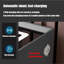 Smart Bedside Table With 3-Color Light, Wireless Charging, USB, Bluetooth Speaker & Fingerprint Lock-926432674