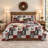 Reversible Christmas Patchwork Plaid Quilt Set-135991725