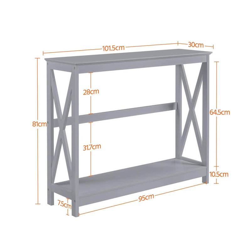 101.5cm Console Table, Grey