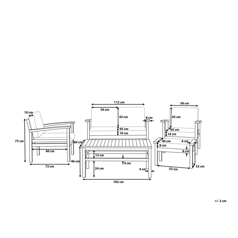 Arlais 5 - Person Seating Group with Cushions