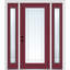 Porte d'entrée pré-suspendue en fibre de verre préfinie lisse-46030301-46030305-46030306