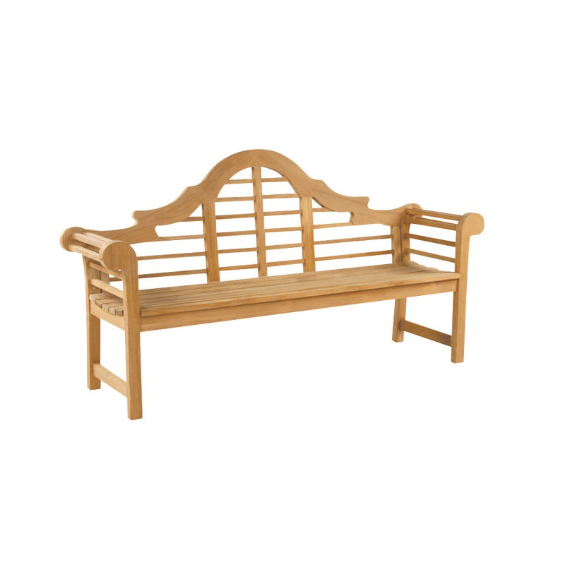 Lutyens Outdoor Teak Bench, Smoke