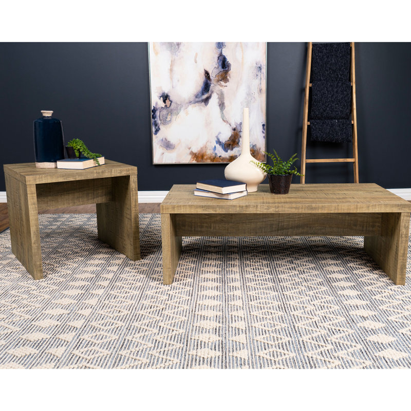 Ensemble de table basse et de table de bout 2 pièces Brianna Mango