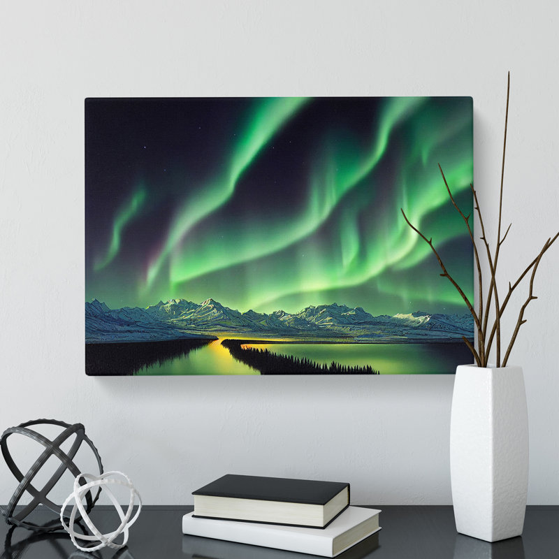 Supreme Northern Lights - Wrapped Canvas, 40cm H x 60cm W x 3cm D