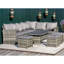 Denali 9 - Person Wicker Patio Dining Set with Rectangular Table , Cushions Included
