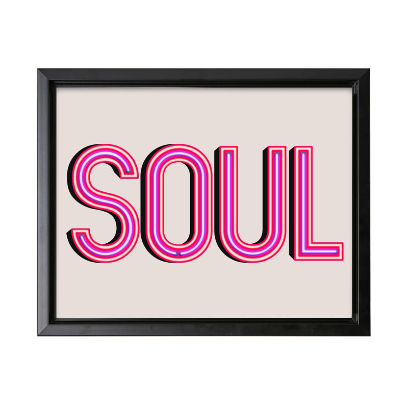 Soul, Black Framed, Canvas, 16"H x 20"W