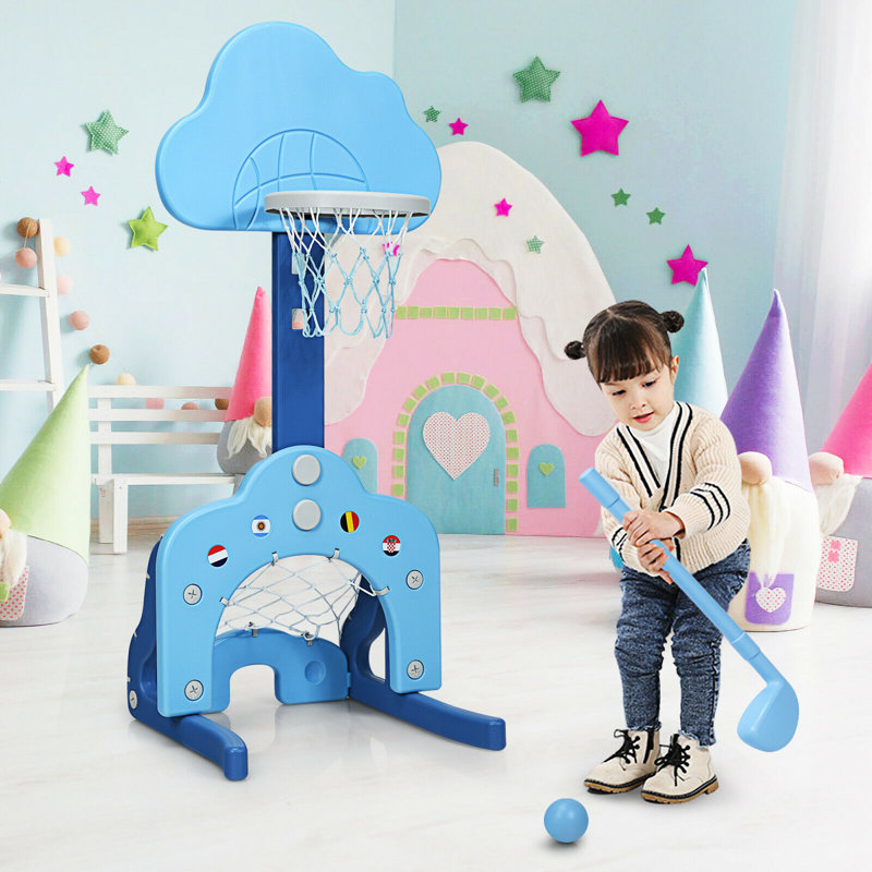 Zoomie Kids Kamala Toddler Basketball Hoop