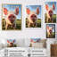 «Pink Pig Curious Snout Pig», reproduction sur toile-91381642-91381646