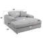Chaise en velours côtelé avec 2 coussins