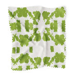 Mosaic Green Linen Cotton Fabric by the Yard
