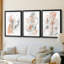 Petal Drift I  -Custom Framed  Premium Print W Matt - 3 Pieces