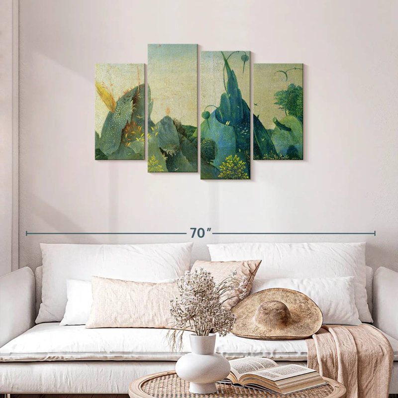 Kelan, le jardin des délices terrestres II, H 27 po x l 43 po