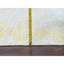 Tapis oriental 6 pi x 9 pi jaune Macaroon, velours texturé, tissé à la main, soie à base de laine et de plantes, design moderne