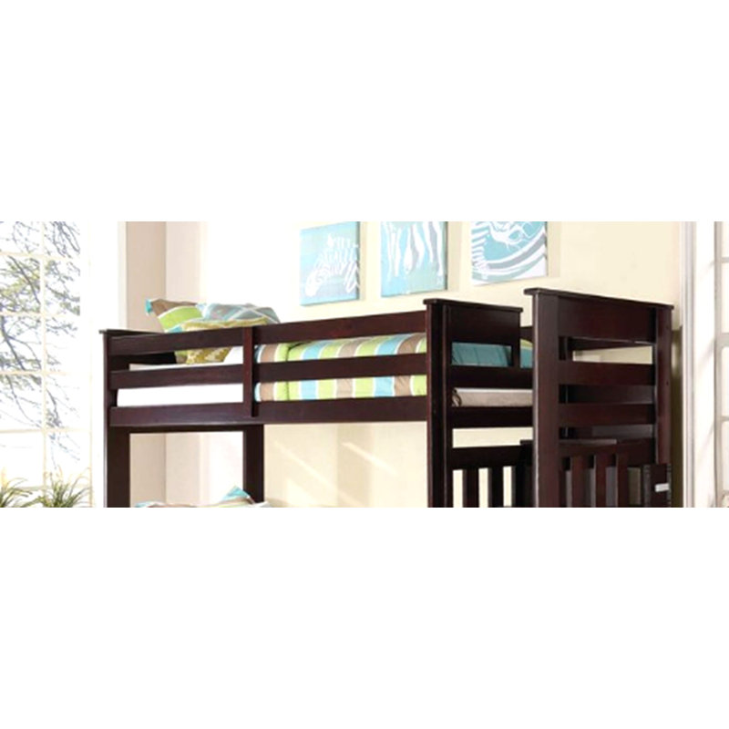 Lit superposé simple avec couchette et rangement Allentown