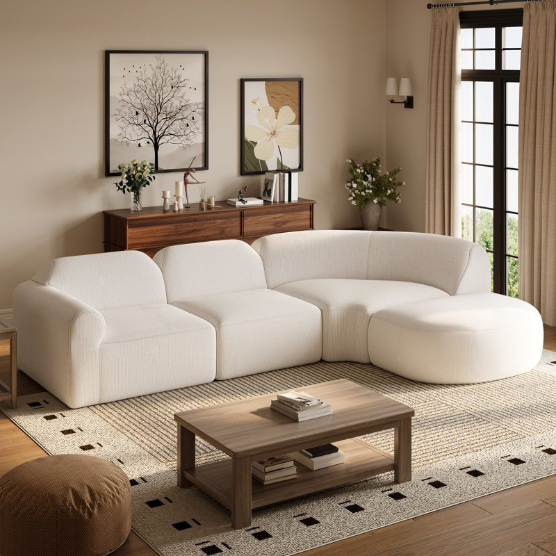 Canapé modulaire Boneless Nexo, Beige