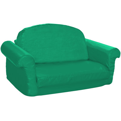 Canapé pour enfant et méridienne convertible, canapé-lit 2 en 1 facilement réglable en mousse à mémoire de forme - Fauteuil pour tout-petit confortable, dossier arrondi à une place et méridienne convertible, plusieurs tissus et couleurs