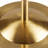 17" Mercury Glass Table Lamp Gold, On/Off Switch 60" Clear Cord