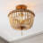 Norcott Solid Wood Semi Flush Mount-465187590