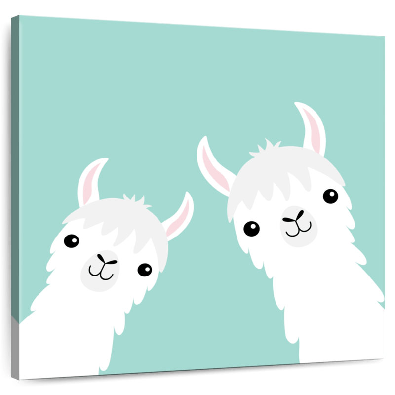 Crowle Cute Cartoon Llamas, 36" H x 36" W