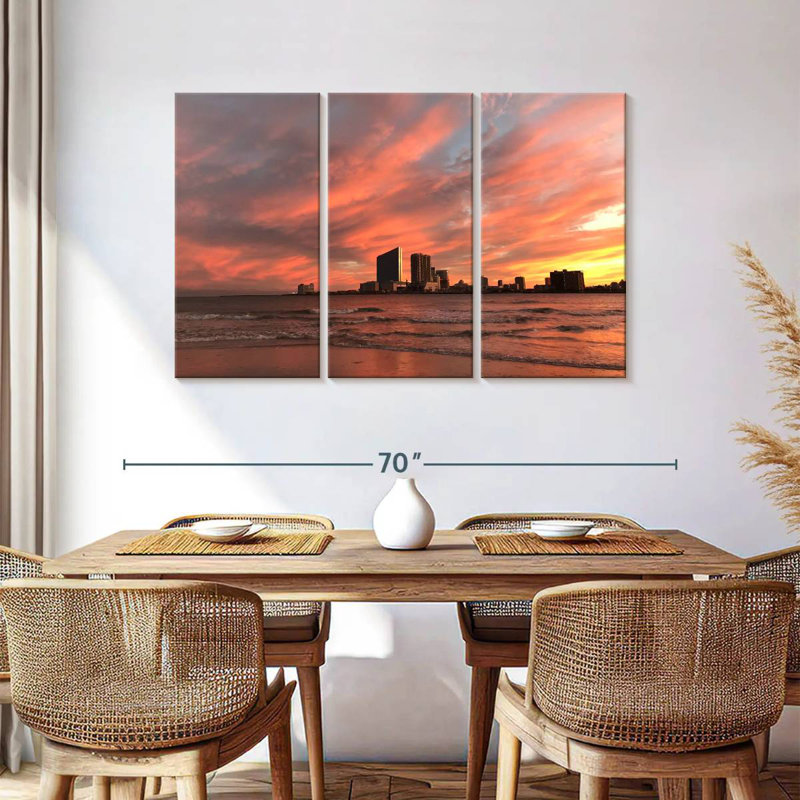 Gillard Brigantine Beach Sunset, H 36 po x l 57 po