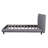 Dark Gray Tufted Upholstered Queen Bed Frame